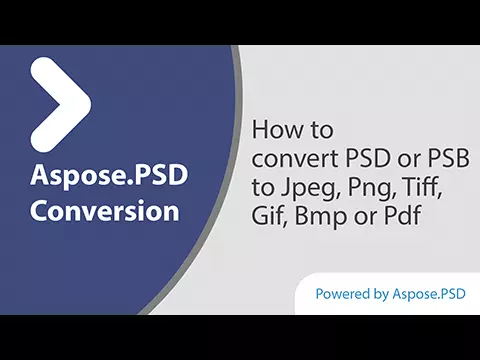 PSDおよびPSBファイルをPDF、PNG、JPEG、TIFF、Gif、またはBMPに変換する方法