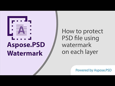 Hur du skyddar din PSD-fil. Rasterisera och lägg till vattenstämpel på varje lager
