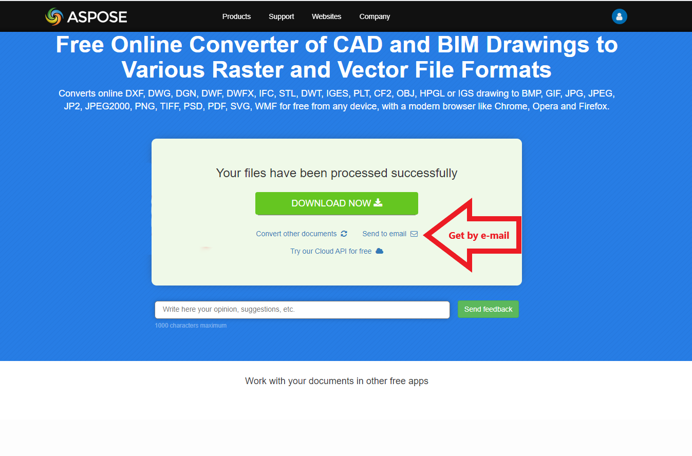 Download Free Online Converter App Of Cad Or Bim Drawings To Various Raster And Vector File Formats