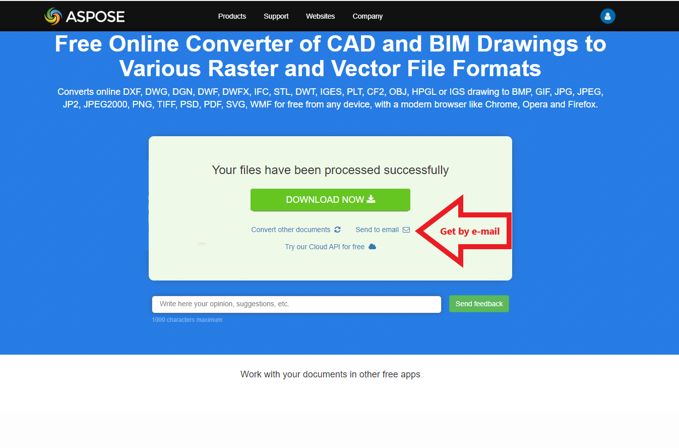 Free Online Converter App Of Cad Or Bim Drawings To Various Raster And Vector File Formats