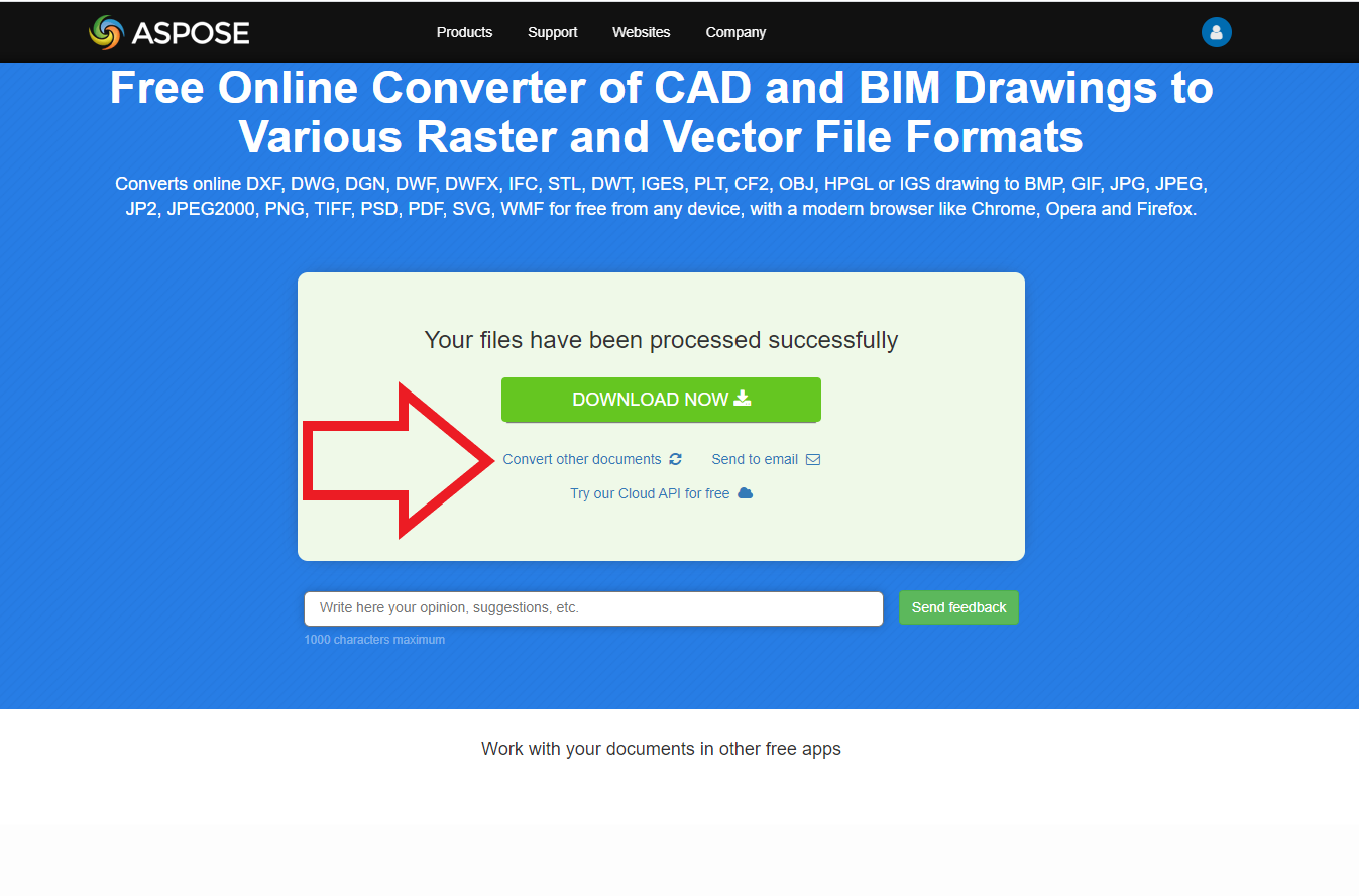 Download Free Online Converter App Of Cad Or Bim Drawings To Various Raster And Vector File Formats