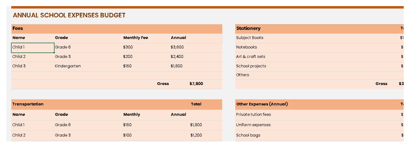 Annual School Budget