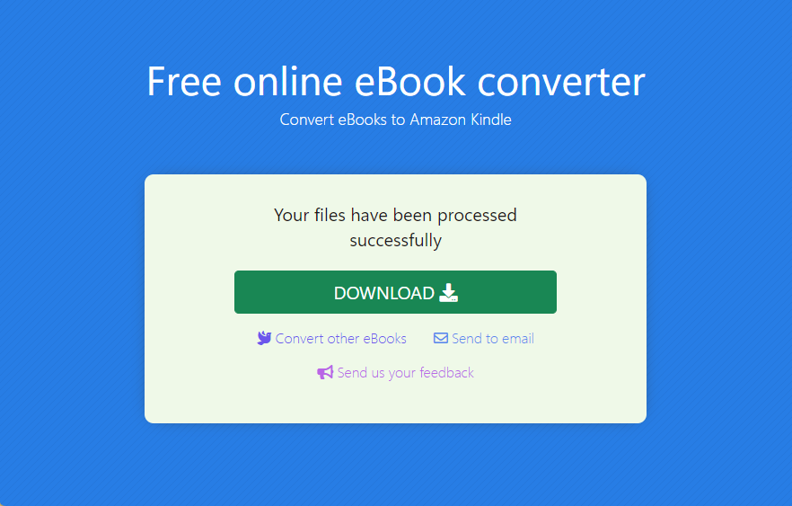 Convert PDF to KINDLE with Free eBook Converter
