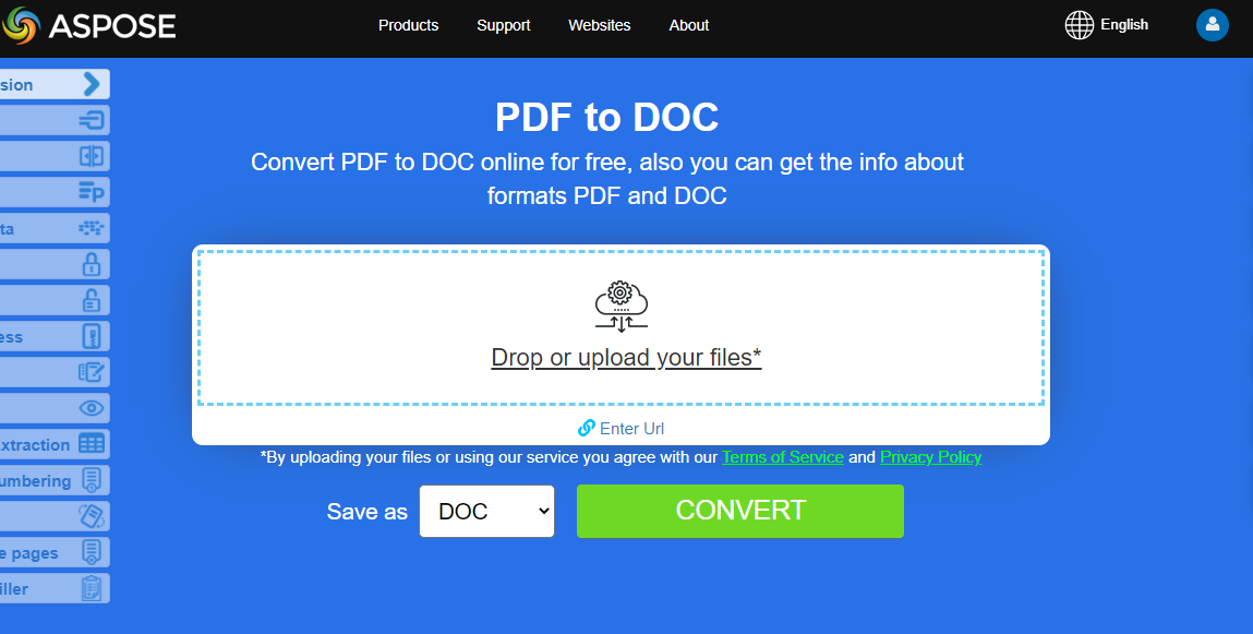 Convert PDF to DOC