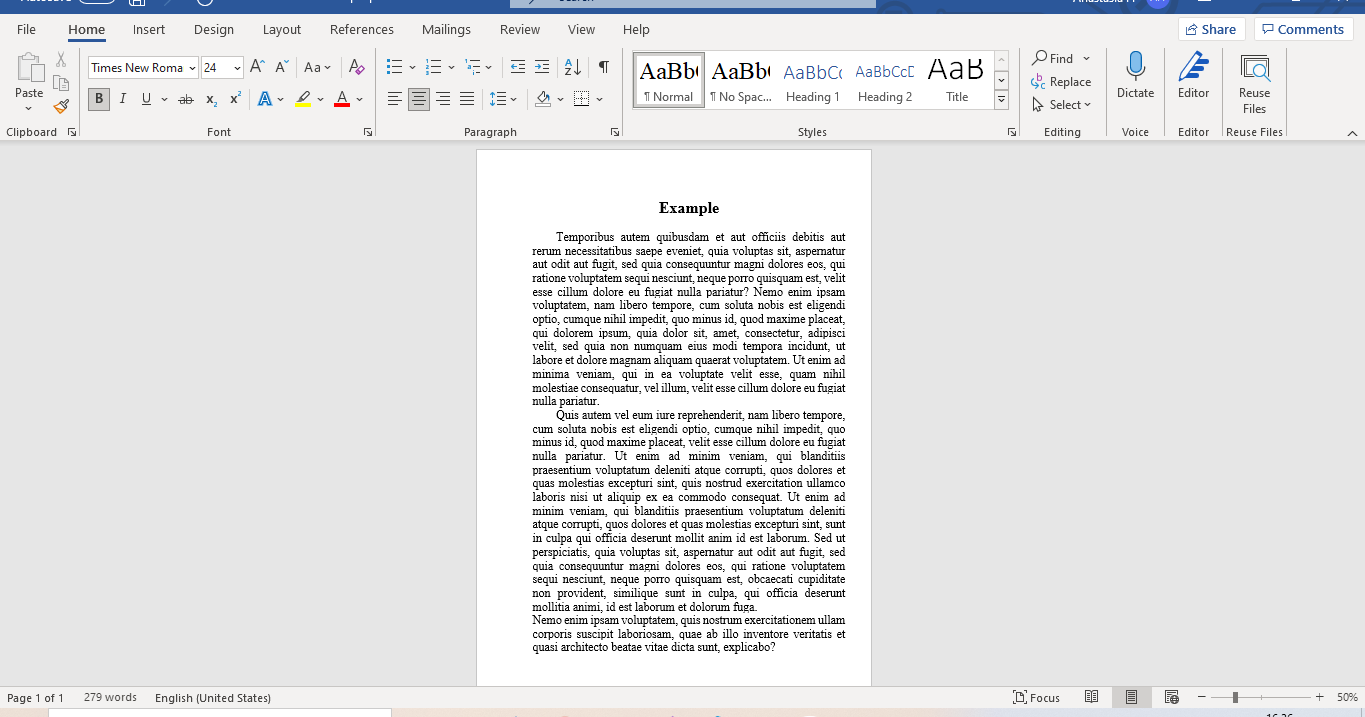Formatting of PDF