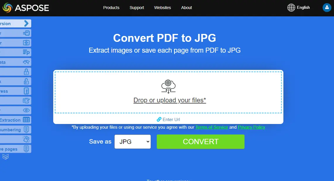 Convert PDF to JPG