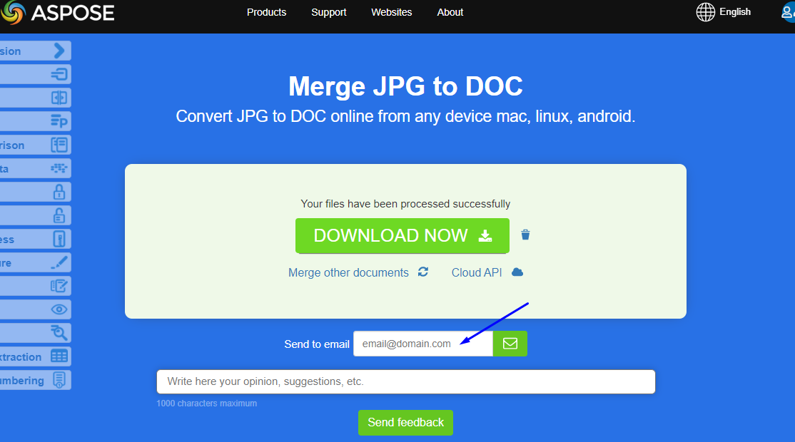 Result to your email