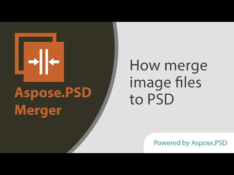 Video About how to Merge Several Image Files to PSD, PDF