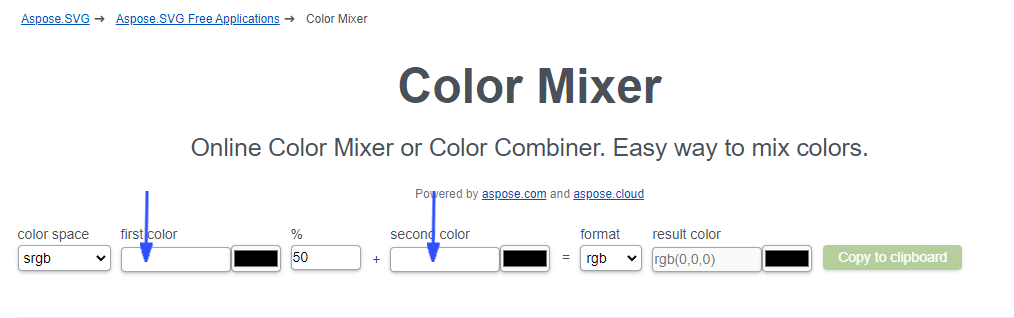 HTML Color Mixer