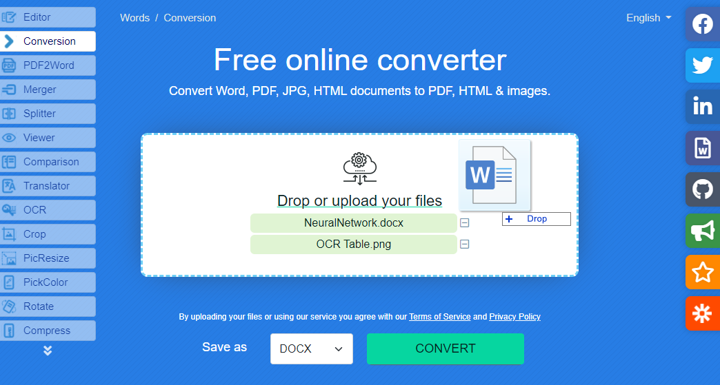 Convert pdf to word for editing