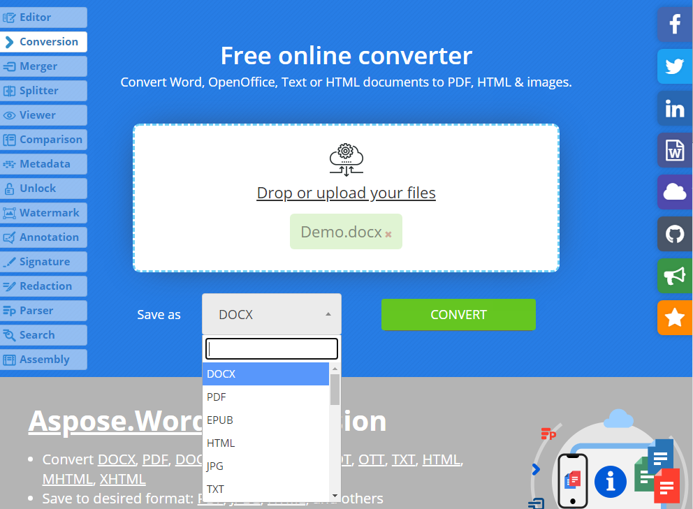 convert pages to word online